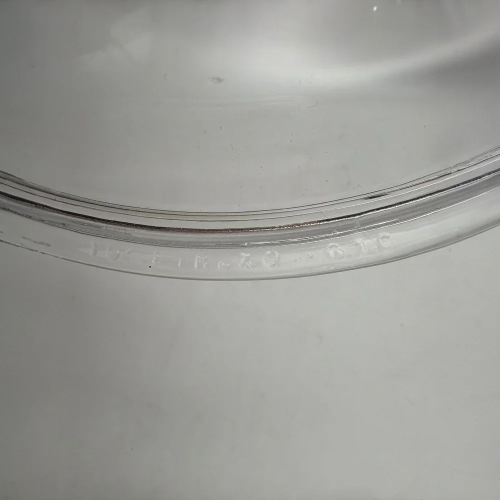 Vintage PYREX Clear Glass Lid Replacement G 1 C A   Round Cover Casserole 8.5